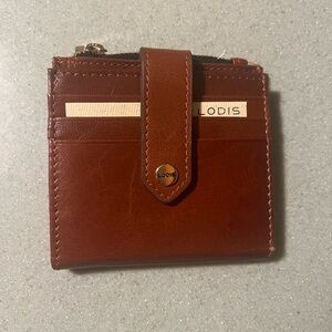 Lodis Cassis Card Case signature leather  New